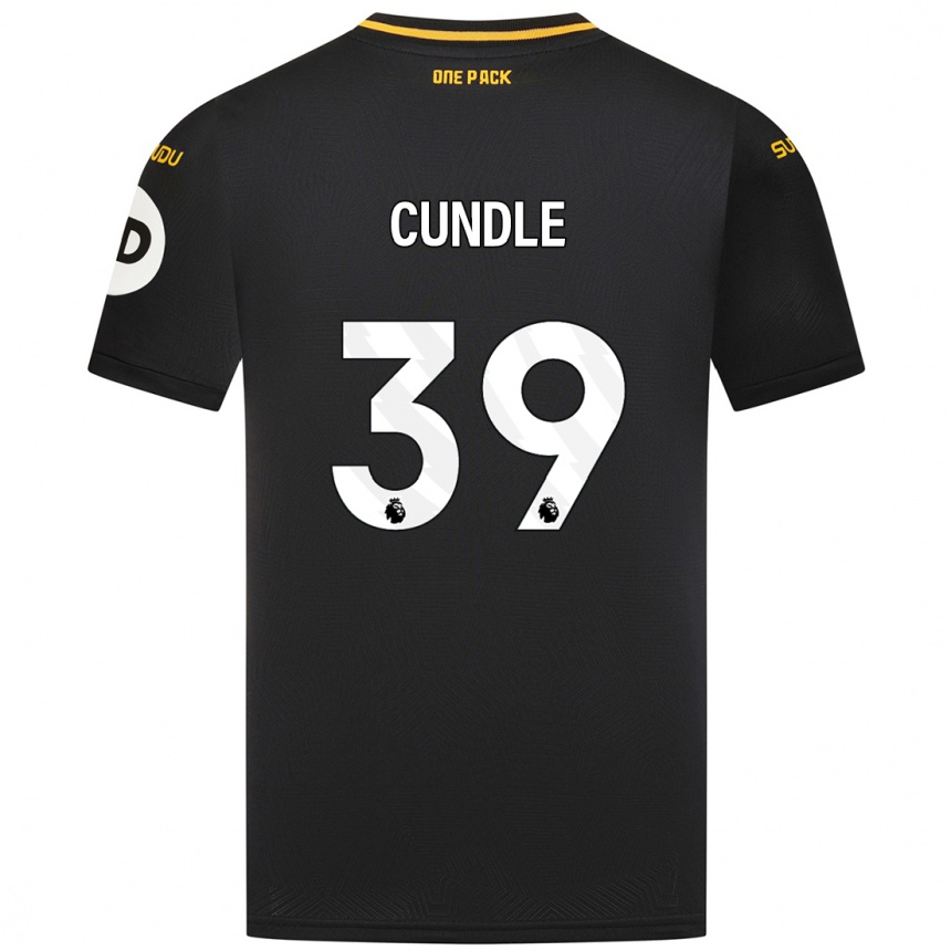 Enfant Football Maillot Luke Cundle #39 Noir Tenues Extérieur 2024/25