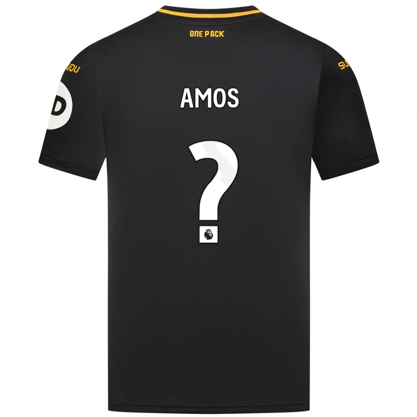 Enfant Football Maillot Stan Amos #0 Noir Tenues Extérieur 2024/25