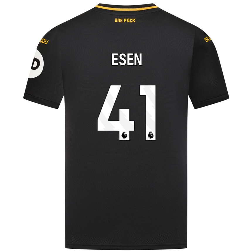 Enfant Football Maillot Josh Esen #41 Noir Tenues Extérieur 2024/25