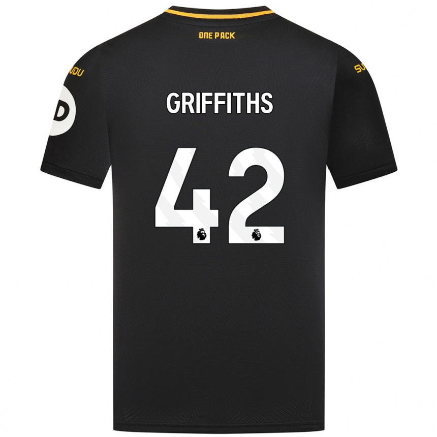 Enfant Football Maillot Harvey Griffiths #42 Noir Tenues Extérieur 2024/25