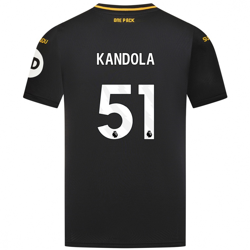 Enfant Football Maillot Kam Kandola #51 Noir Tenues Extérieur 2024/25