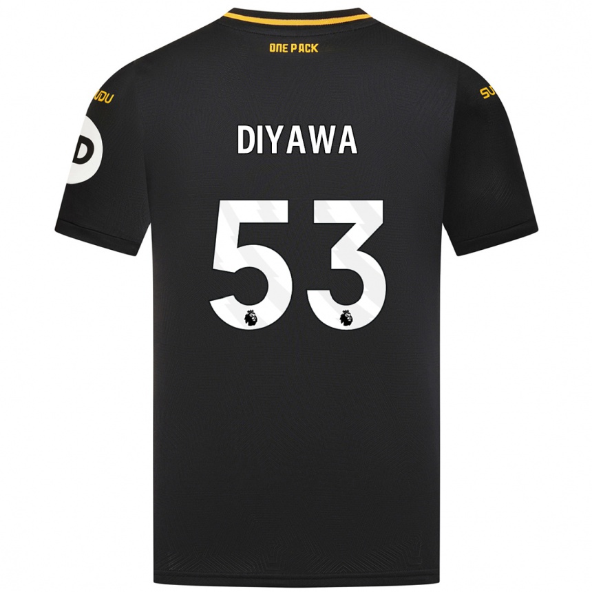 Enfant Football Maillot Aaron Keto-Diyawa #53 Noir Tenues Extérieur 2024/25