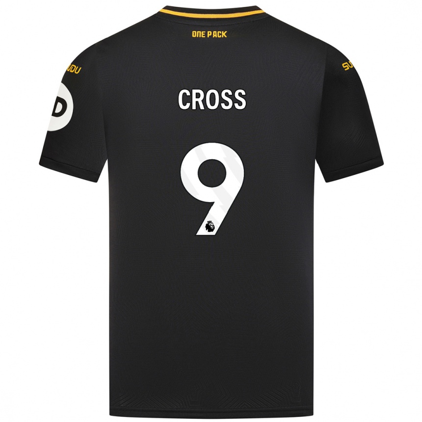 Enfant Football Maillot Jade Cross #9 Noir Tenues Extérieur 2024/25