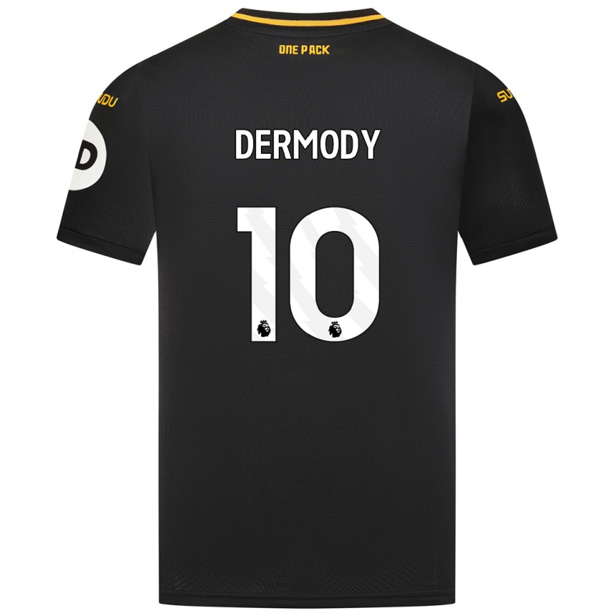 Enfant Football Maillot Helen Dermody #10 Noir Tenues Extérieur 2024/25