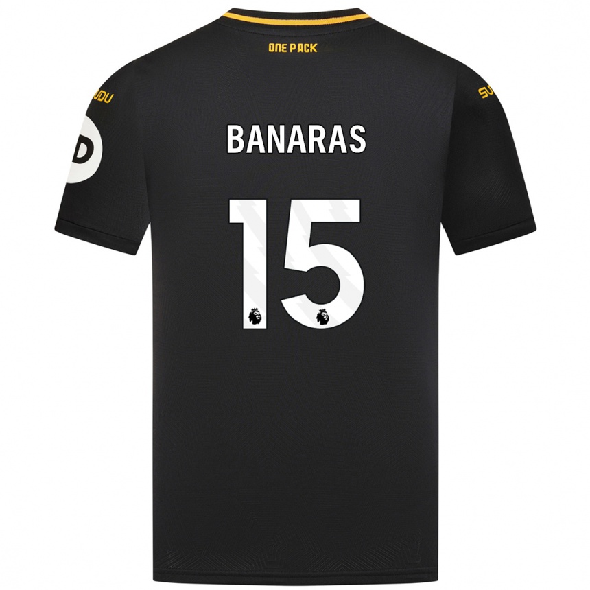 Enfant Football Maillot Layla Banaras #15 Noir Tenues Extérieur 2024/25