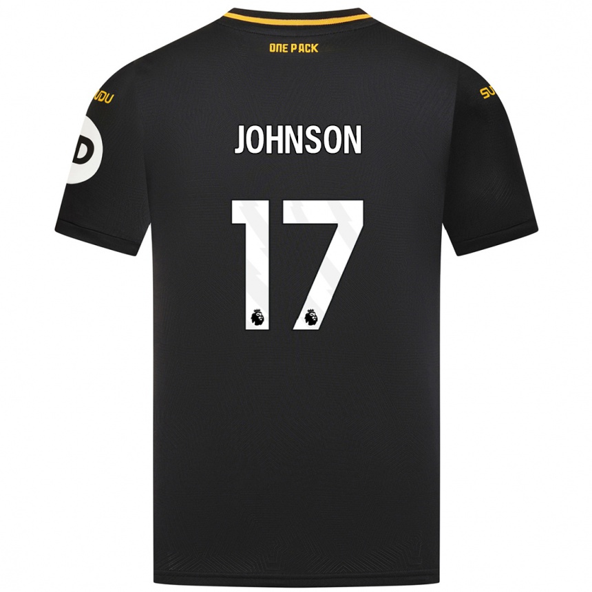 Enfant Football Maillot Katie Johnson #17 Noir Tenues Extérieur 2024/25