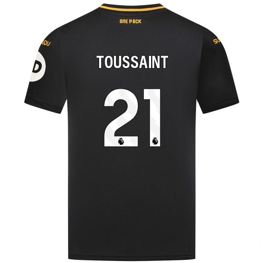 Enfant Football Maillot Destiney Toussaint #21 Noir Tenues Extérieur 2024/25