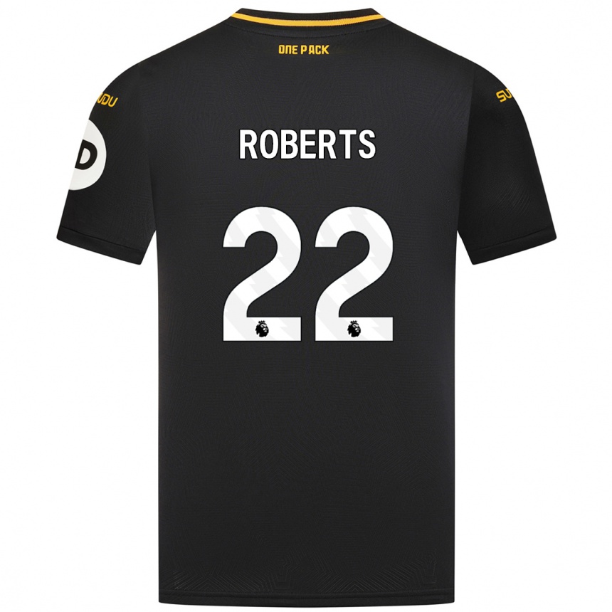 Enfant Football Maillot Beth Roberts #22 Noir Tenues Extérieur 2024/25