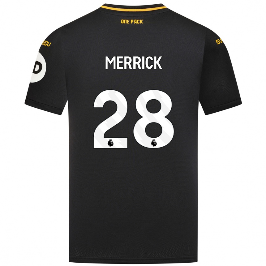 Enfant Football Maillot Beth Merrick #28 Noir Tenues Extérieur 2024/25