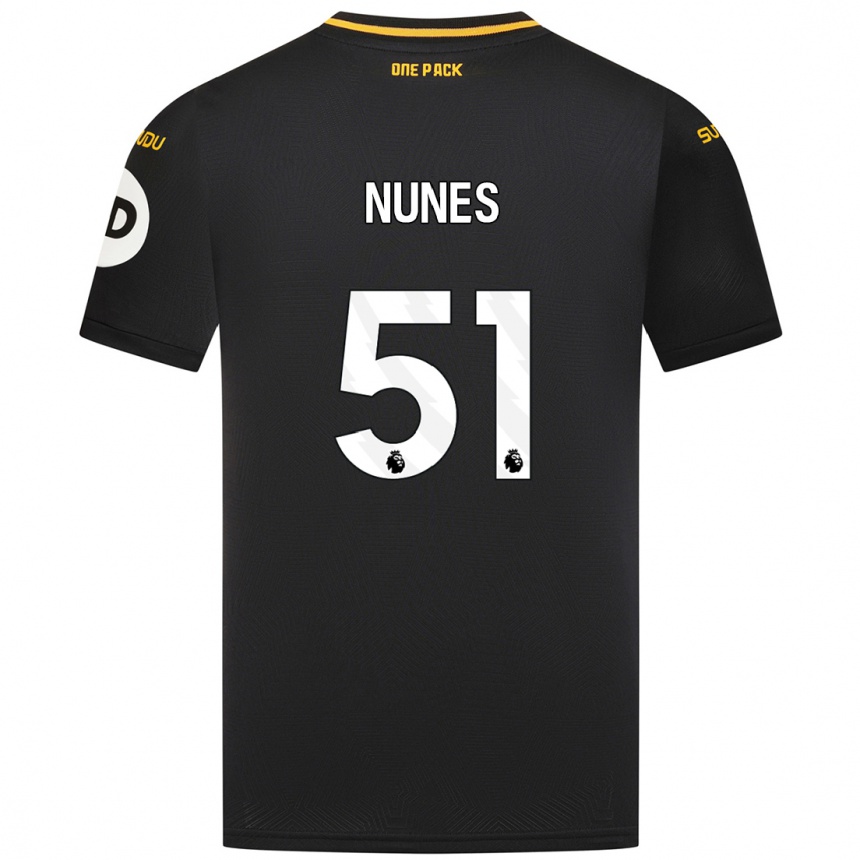 Enfant Football Maillot Grazi Nunes #51 Noir Tenues Extérieur 2024/25