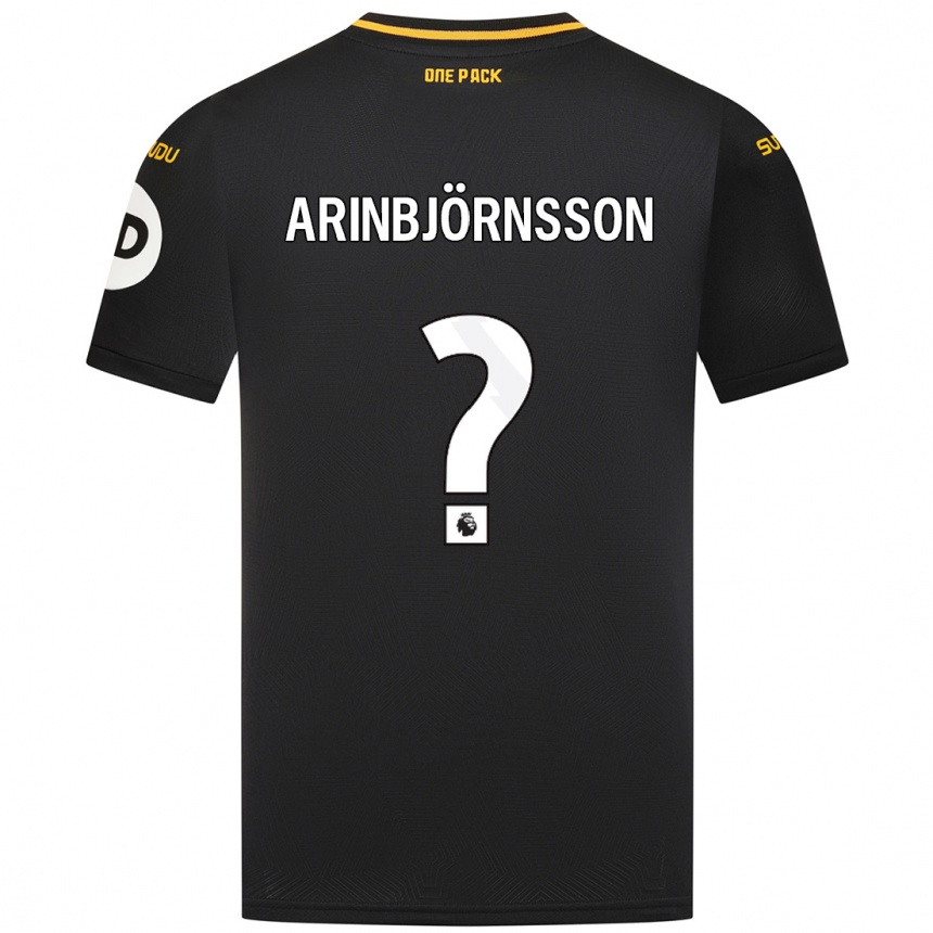 Enfant Football Maillot Pálmi Rafn Arinbjörnsson #0 Noir Tenues Extérieur 2024/25