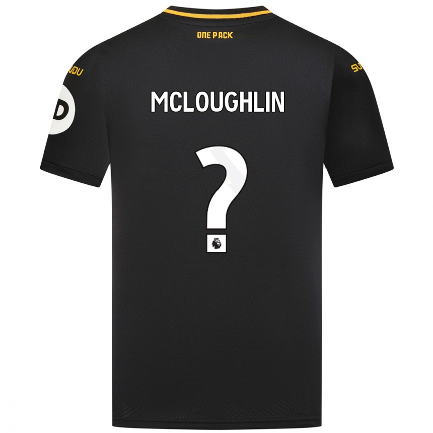 Enfant Football Maillot Lee Mcloughlin #0 Noir Tenues Extérieur 2024/25