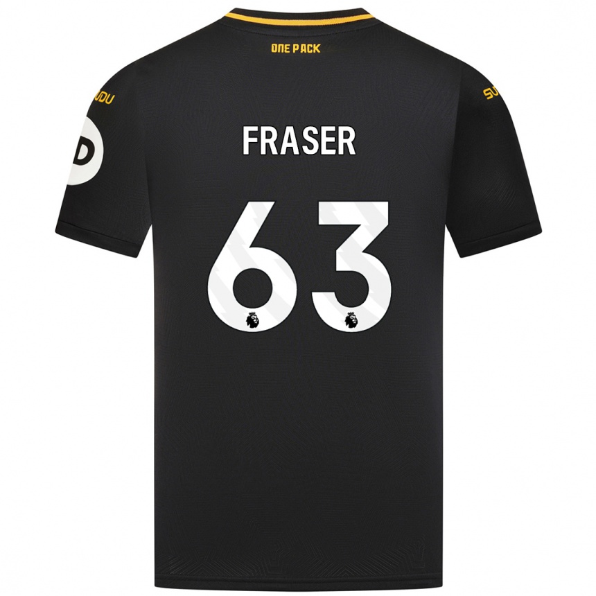 Enfant Football Maillot Nathan Fraser #63 Noir Tenues Extérieur 2024/25