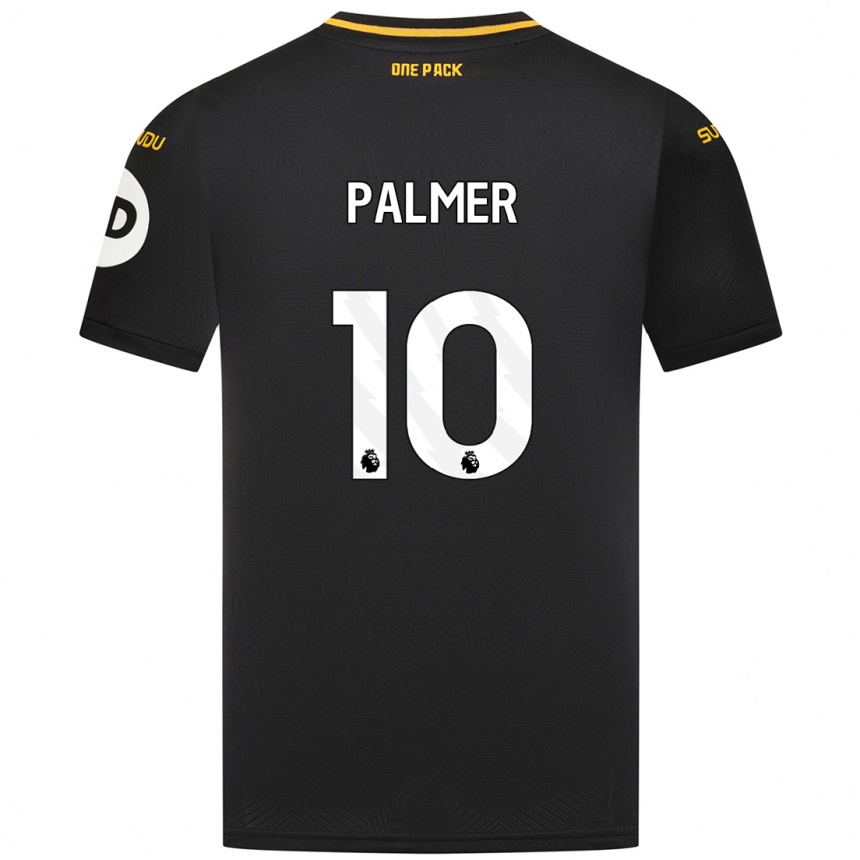 Enfant Football Maillot Jamila Palmer #10 Noir Tenues Extérieur 2024/25