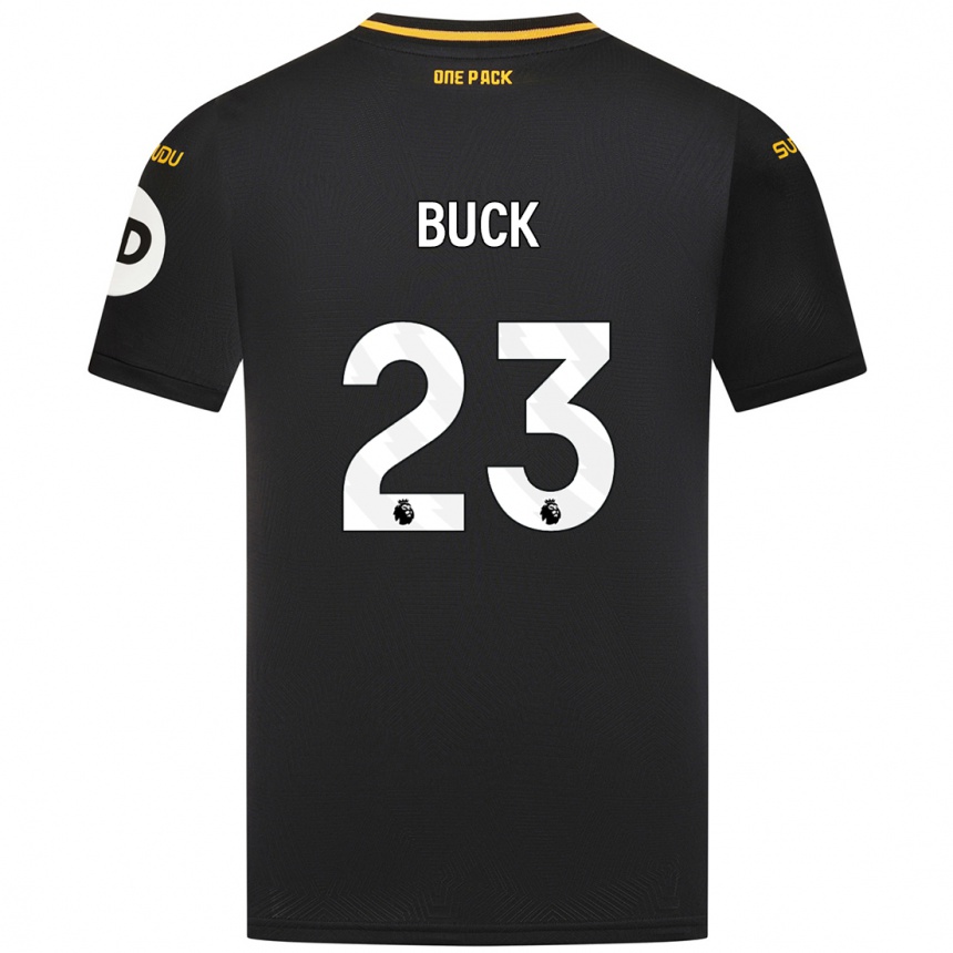 Enfant Football Maillot Alex Buck #23 Noir Tenues Extérieur 2024/25