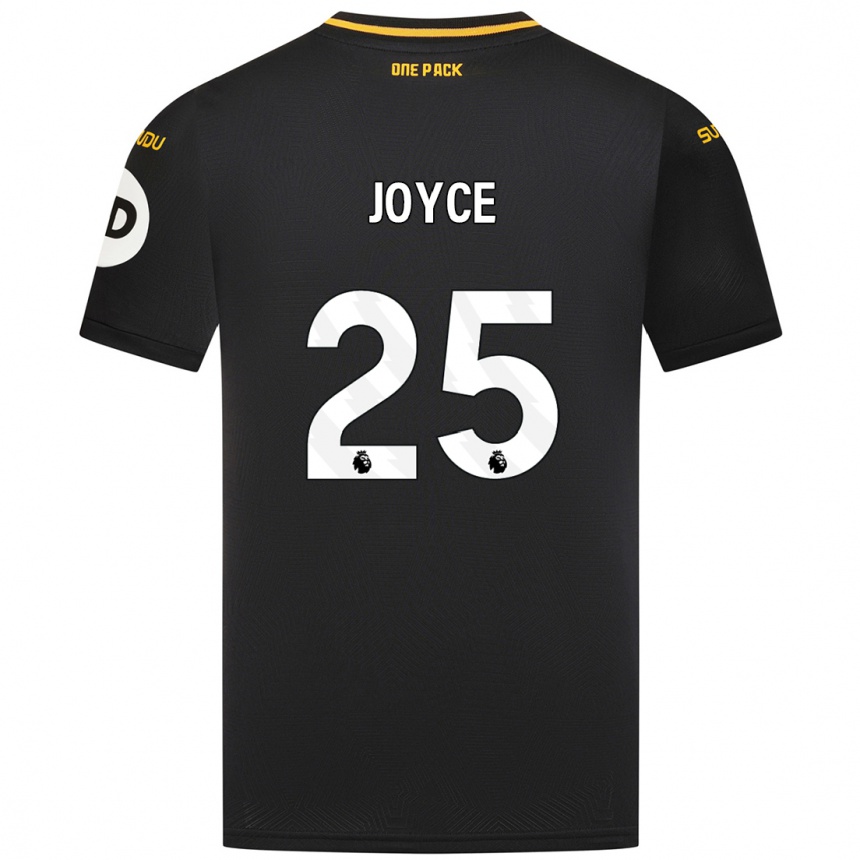 Enfant Football Maillot Leonie Joyce #25 Noir Tenues Extérieur 2024/25