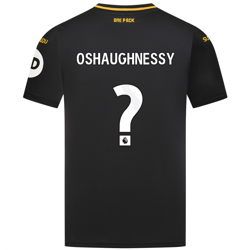 Enfant Football Maillot Joe Oshaughnessy #0 Noir Tenues Extérieur 2024/25