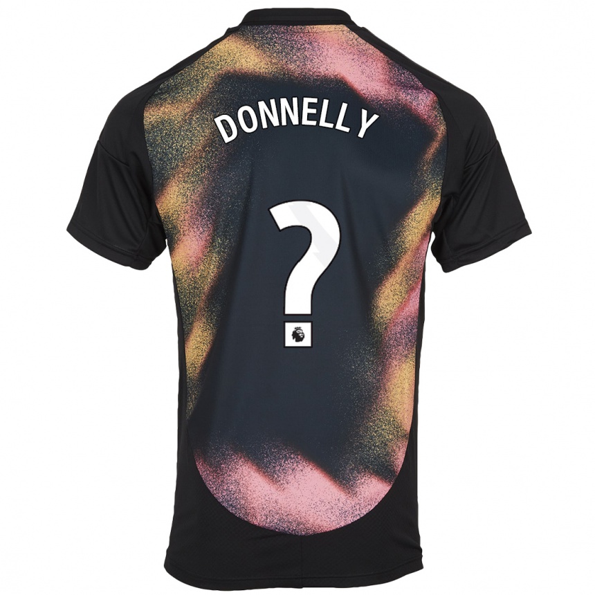 Enfant Football Maillot Ryan Donnelly #0 Noir Blanc Tenues Extérieur 2024/25