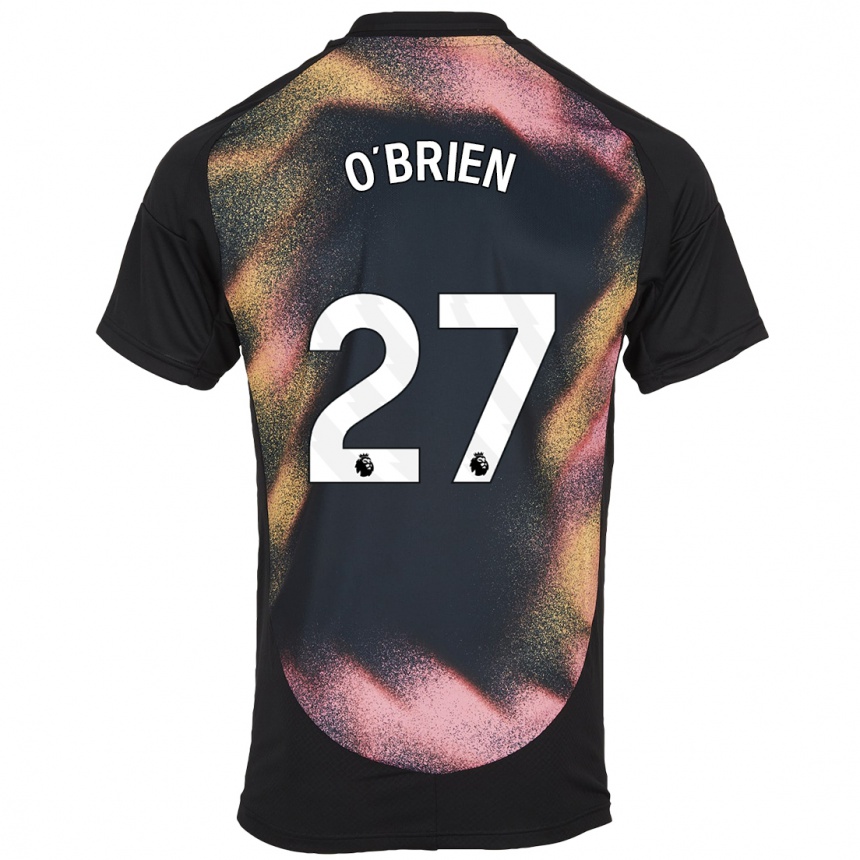 Enfant Football Maillot Shannon O'brien #27 Noir Blanc Tenues Extérieur 2024/25