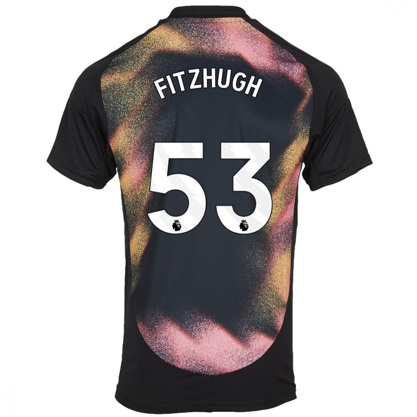 Enfant Football Maillot Ethan Fitzhugh #53 Noir Blanc Tenues Extérieur 2024/25