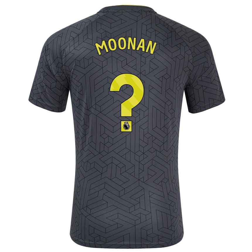 Enfant Football Maillot Bradley Moonan #0 Noir Jaune Tenues Extérieur 2024/25