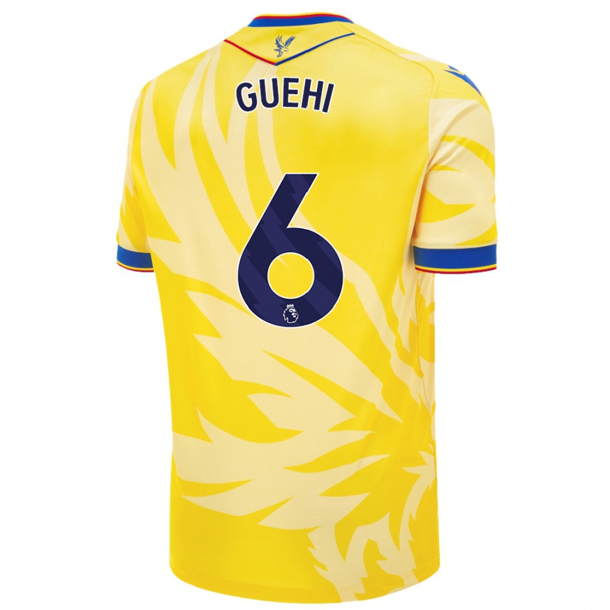 Enfant Football Maillot Marc Guéhi #6 Jaune Tenues Extérieur 2024/25