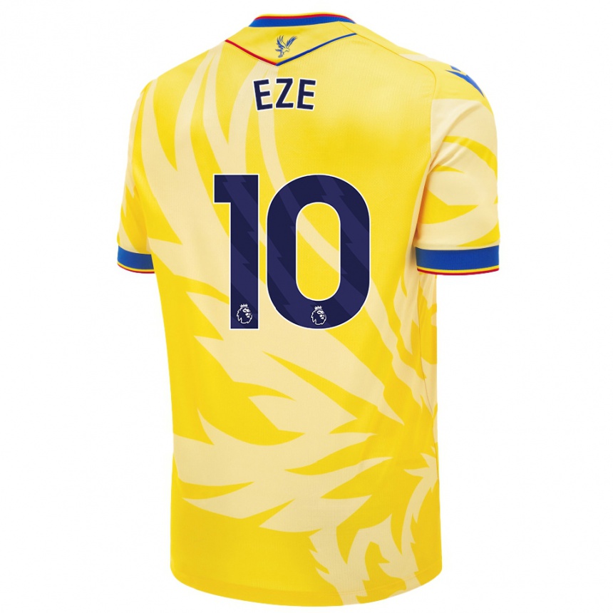 Enfant Football Maillot Eberechi Eze #10 Jaune Tenues Extérieur 2024/25