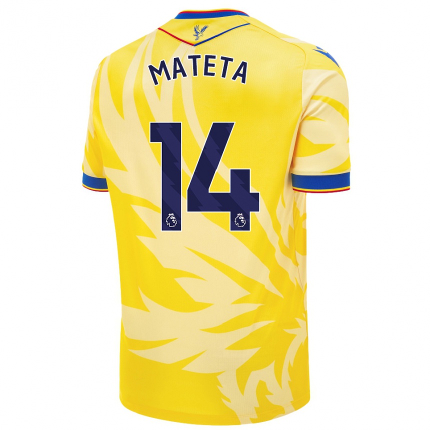 Enfant Football Maillot Jean-Philippe Mateta #14 Jaune Tenues Extérieur 2024/25