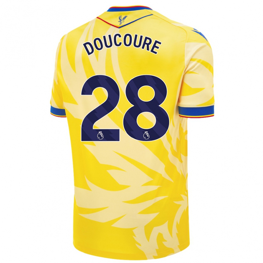 Enfant Football Maillot Cheick Doucouré #28 Jaune Tenues Extérieur 2024/25