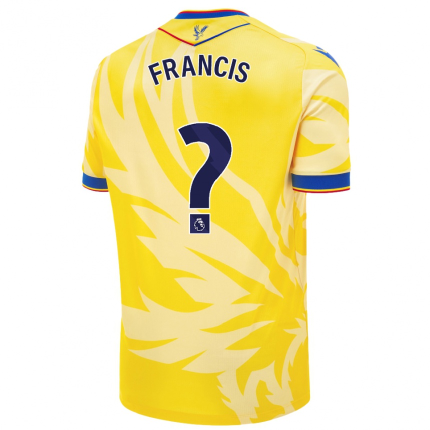 Enfant Football Maillot Chris Francis #0 Jaune Tenues Extérieur 2024/25