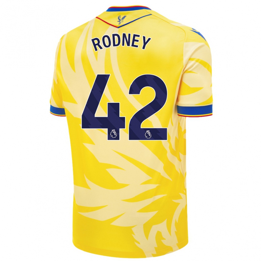 Enfant Football Maillot Kaden Rodney #42 Jaune Tenues Extérieur 2024/25