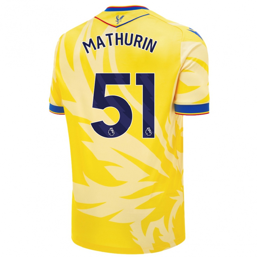 Enfant Football Maillot Roshaun Mathurin #51 Jaune Tenues Extérieur 2024/25