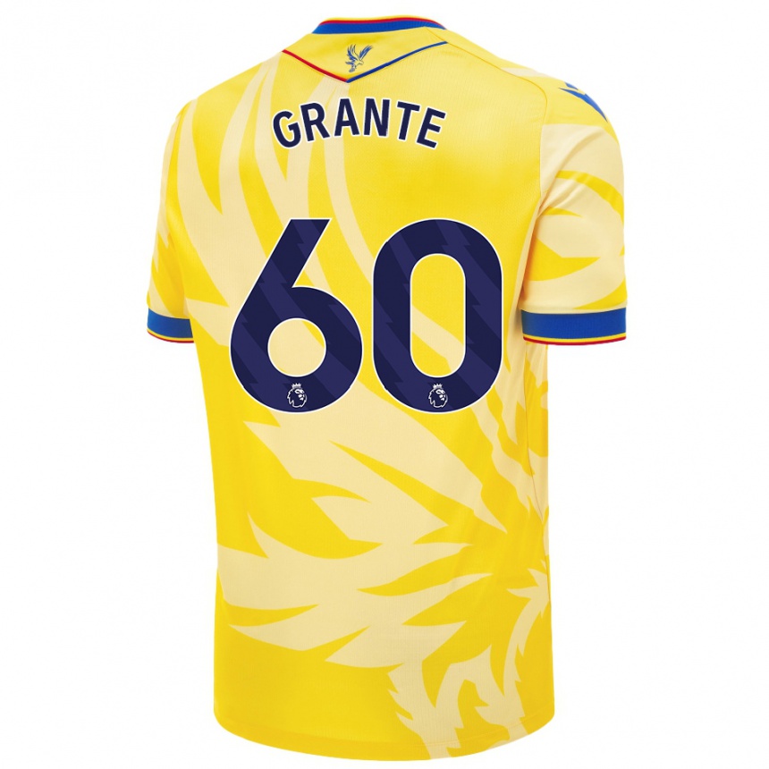 Enfant Football Maillot Jake Grante #60 Jaune Tenues Extérieur 2024/25