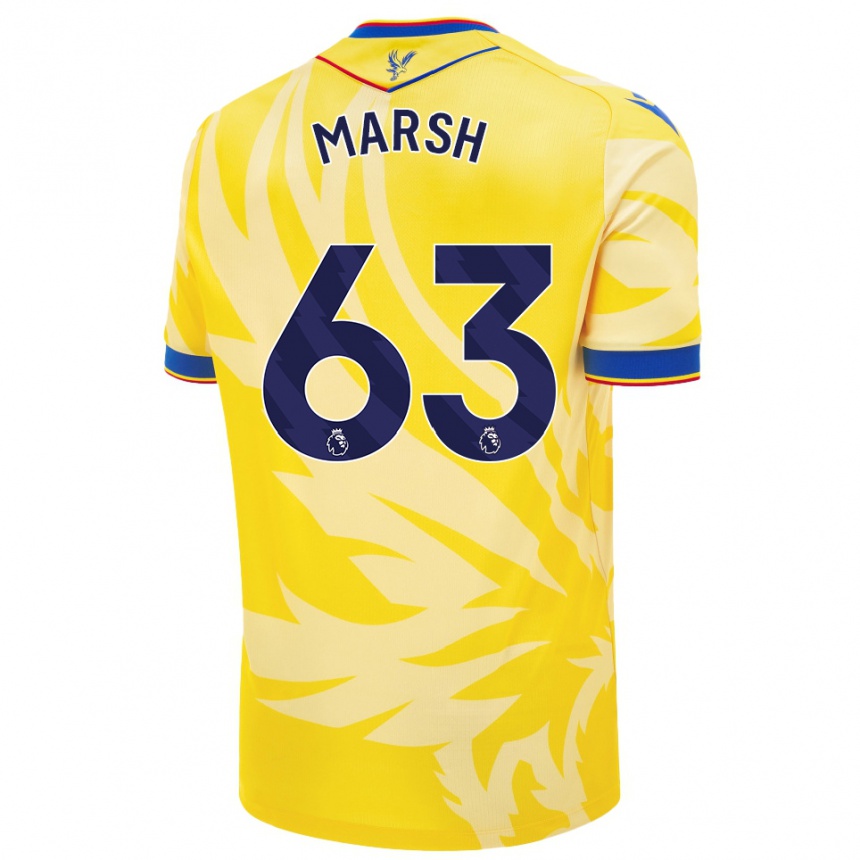 Enfant Football Maillot Zach Marsh #63 Jaune Tenues Extérieur 2024/25