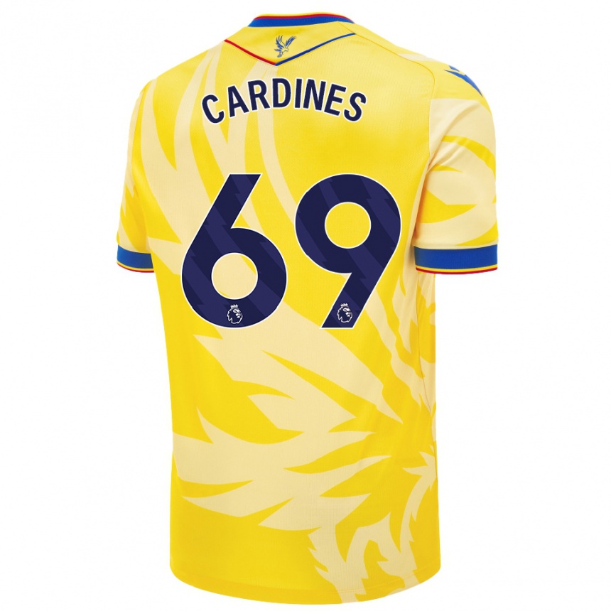 Enfant Football Maillot Rio Cardines #69 Jaune Tenues Extérieur 2024/25