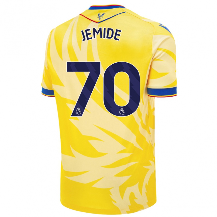 Enfant Football Maillot Mofe Jemide #70 Jaune Tenues Extérieur 2024/25