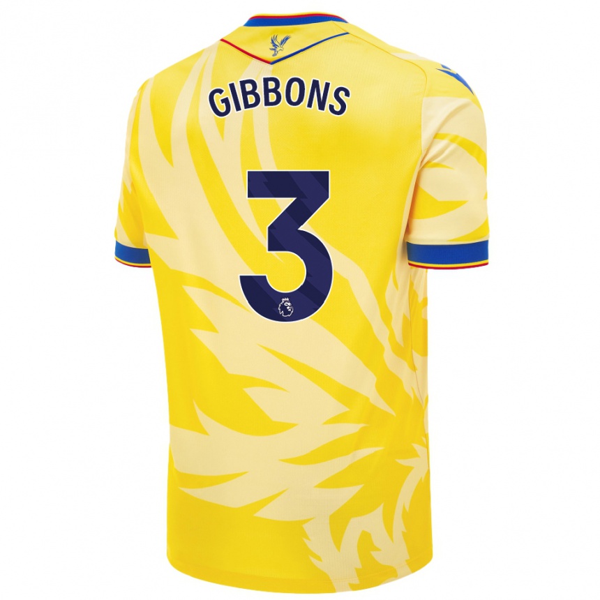 Enfant Football Maillot Felicity Gibbons #3 Jaune Tenues Extérieur 2024/25