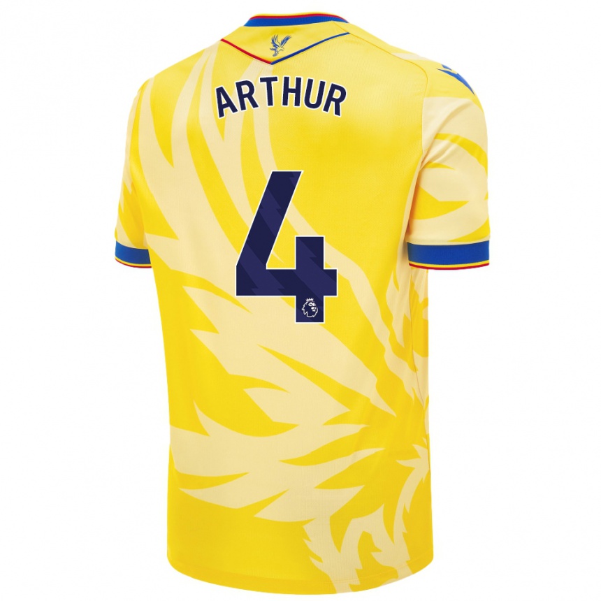 Enfant Football Maillot Chloe Arthur #4 Jaune Tenues Extérieur 2024/25