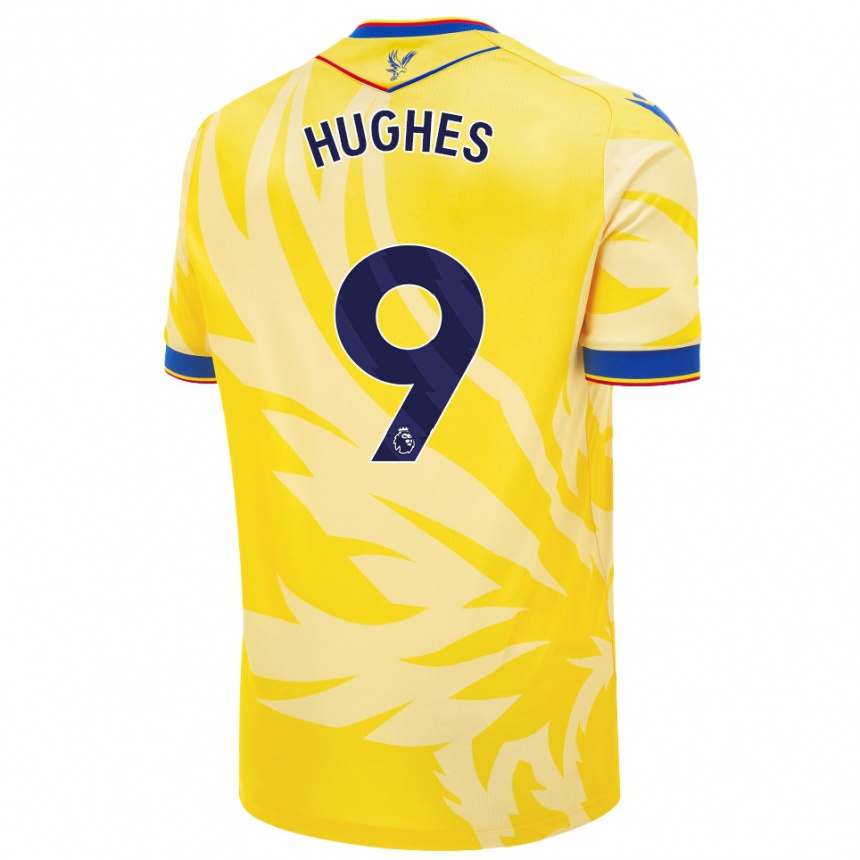 Enfant Football Maillot Elise Hughes #9 Jaune Tenues Extérieur 2024/25