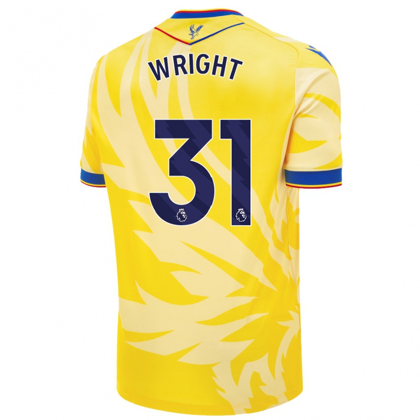 Enfant Football Maillot Annis-Clara Wright #31 Jaune Tenues Extérieur 2024/25