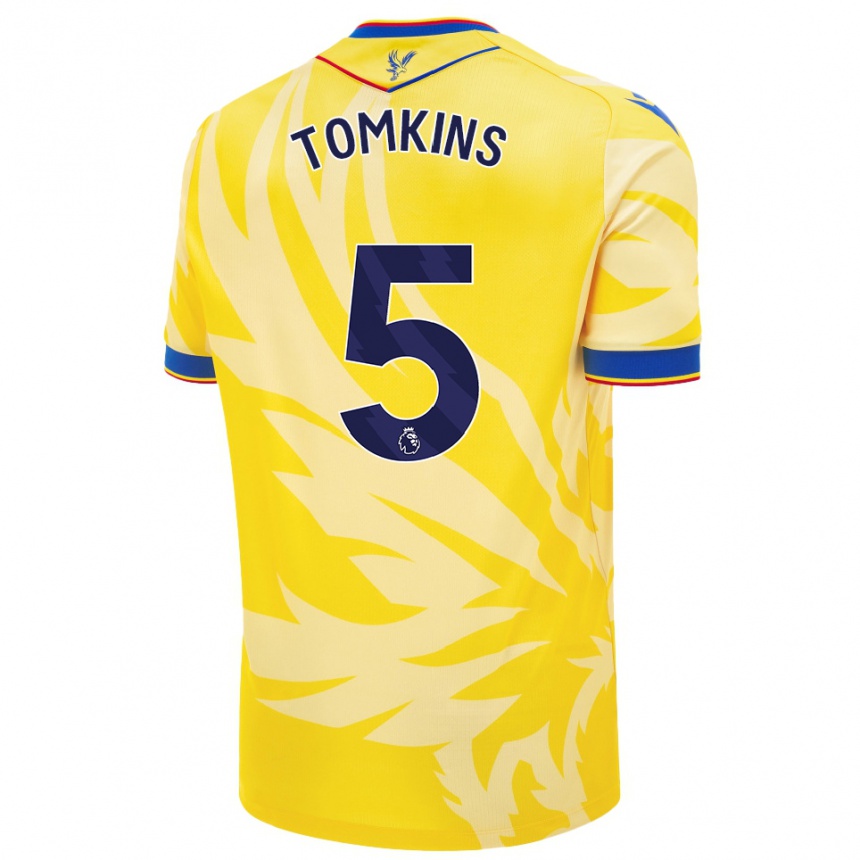 Enfant Football Maillot James Tomkins #5 Jaune Tenues Extérieur 2024/25