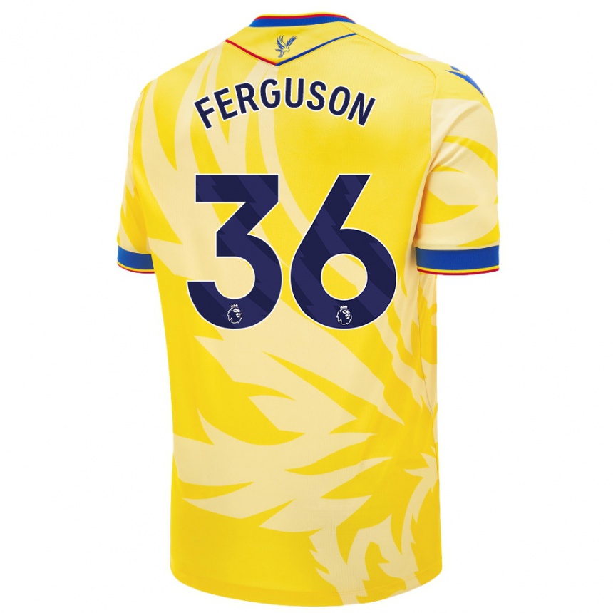 Enfant Football Maillot Nathan Ferguson #36 Jaune Tenues Extérieur 2024/25