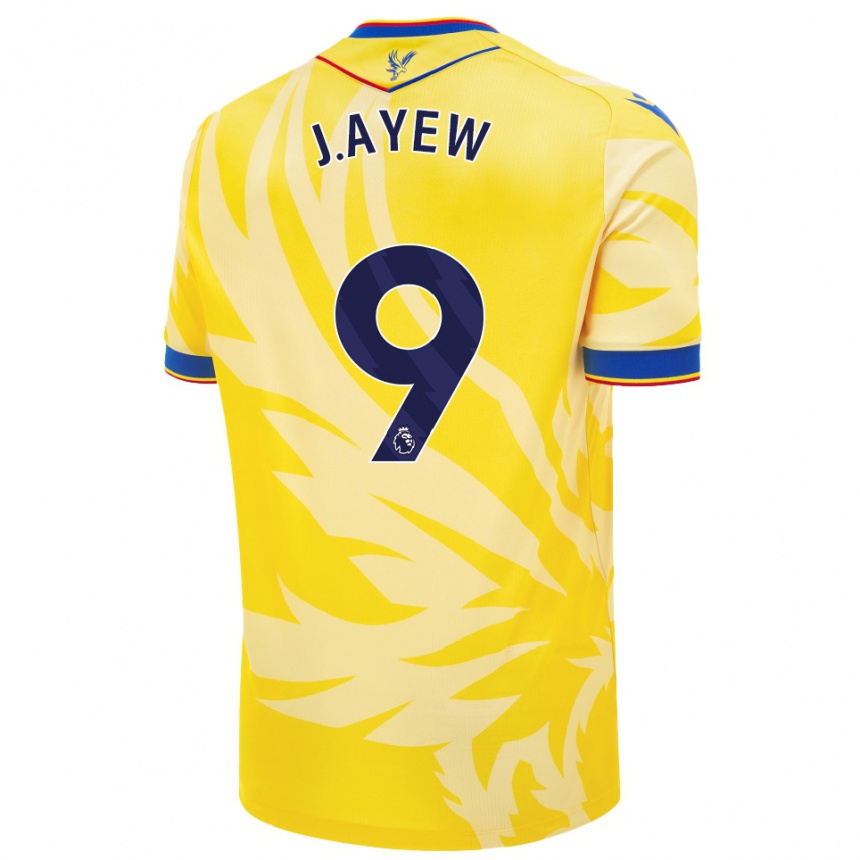 Enfant Football Maillot Jordan Ayew #9 Jaune Tenues Extérieur 2024/25