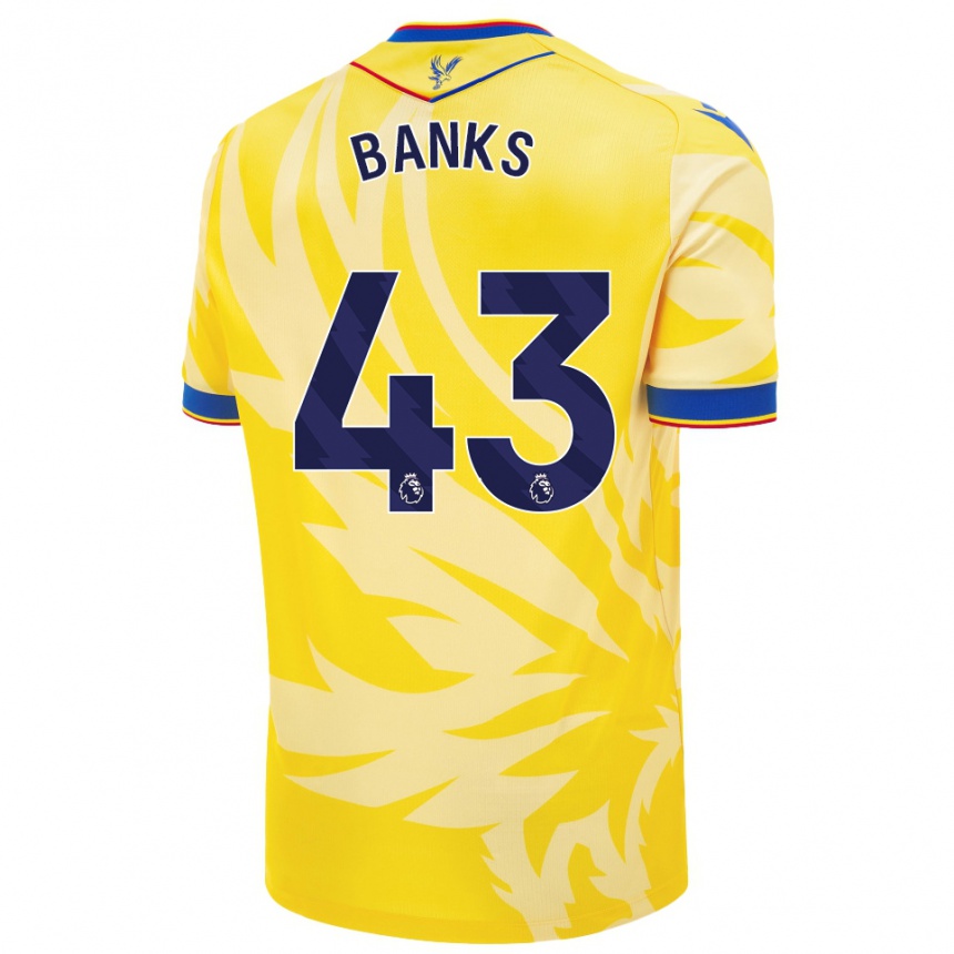 Enfant Football Maillot Scott Banks #43 Jaune Tenues Extérieur 2024/25