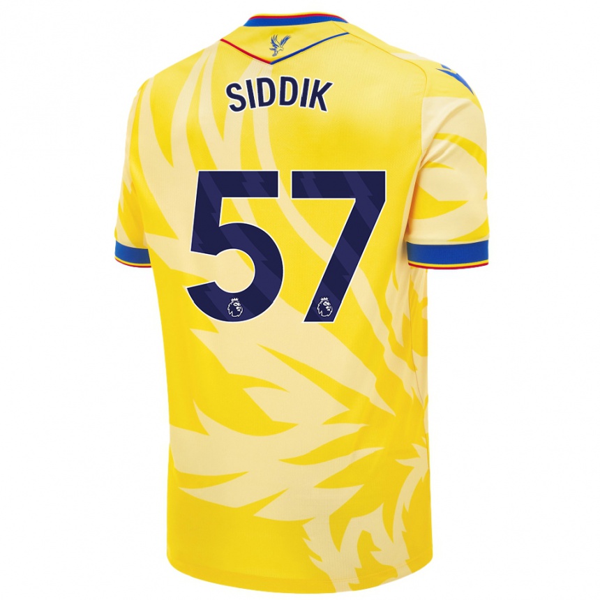 Enfant Football Maillot Cardo Siddik #57 Jaune Tenues Extérieur 2024/25