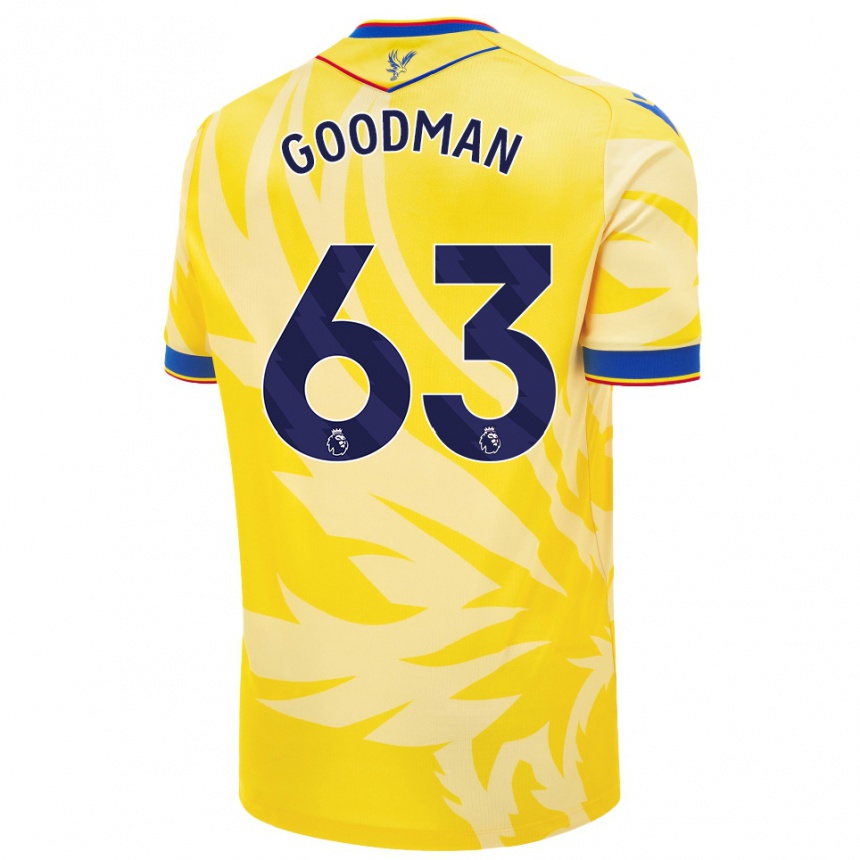 Enfant Football Maillot Owen Goodman #63 Jaune Tenues Extérieur 2024/25