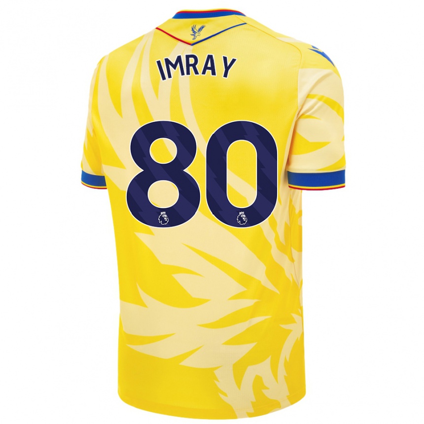 Enfant Football Maillot Danny Imray #80 Jaune Tenues Extérieur 2024/25