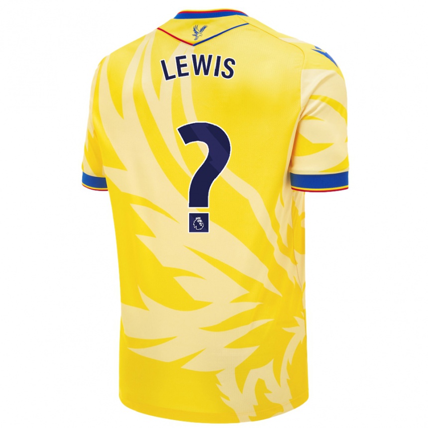 Enfant Football Maillot Cameron Lewis Brown #0 Jaune Tenues Extérieur 2024/25