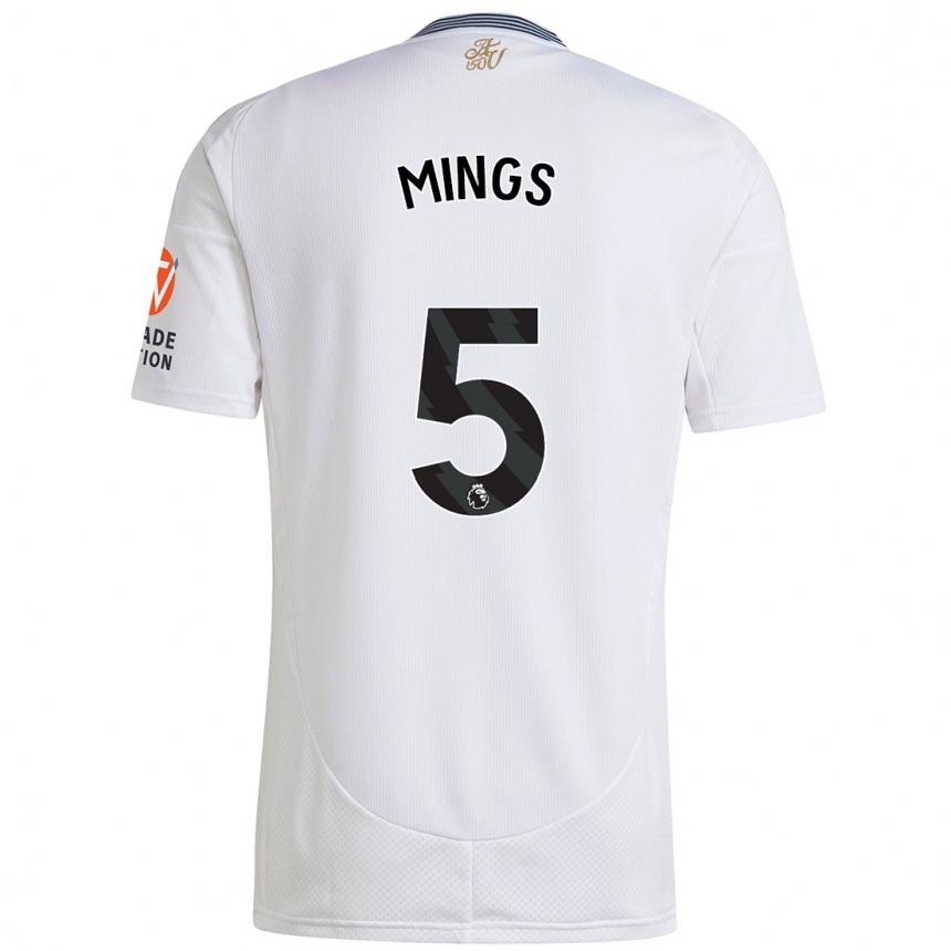 Enfant Football Maillot Tyrone Mings #5 Blanc Tenues Extérieur 2024/25