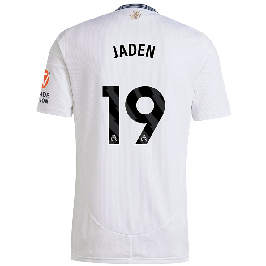 Enfant Football Maillot Jaden Philogene #19 Blanc Tenues Extérieur 2024/25